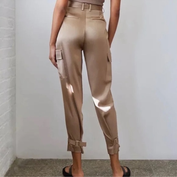 NWT Aritzia Babaton Refined Cargo Grey Taupe Size 0 - Picture 3 of 8